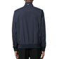 Blue Polyester Bomber