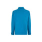 Blue Cotton Full-Length Jacket