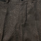 Dark Brown HighWaist Tapered Trouser Pants