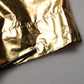 Metallic Gold High Waist Pleated Tapered Pants