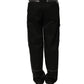 Black Vibe Cargo High Waist Straight Pants