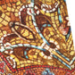 Multicolor Mosaic Print Crepe Cropped Trouser Pants
