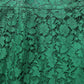 Green Lace High Waist Mermaid Midi Skirt