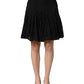 Black Floral Cut Out Lace A-line Mini Skirt