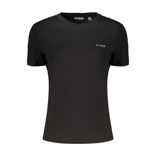 Black Cotton Women's T-Shirt
