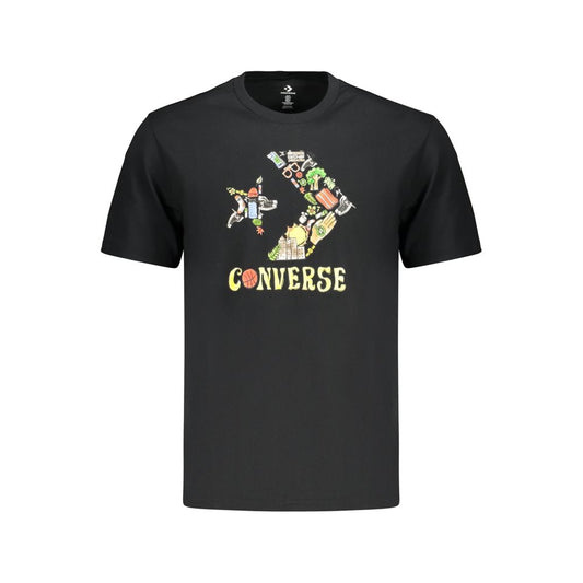 Black Cotton Men's T-Shirt