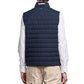 Blue Linen Sleeveless Jacket