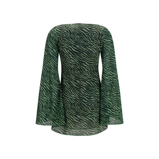 Bicolor Polyamide Casual Dress
