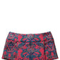 Multicolor Floral Jacquard MidWaist Mini Skirt