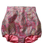 Pink Floral HighWaist Jacquard Hotpants Shorts