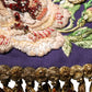 Purple Floral Embellsihed MidWaist Mini Skirt
