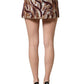 Multicolor Sequin MidWaist A-line Mini Skirt