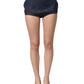 Blue Cotton High Waist Denim Hotpants Shorts
