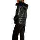Black Polyethylene Full-Length Jacket