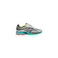 Silver Synthetic Athletic Sneakers