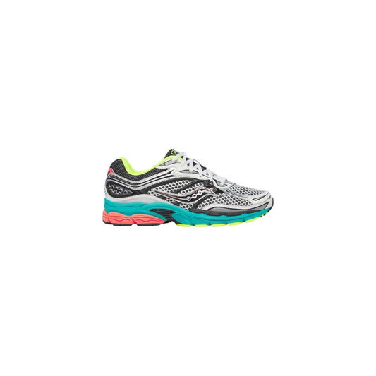Silver Synthetic Athletic Sneakers