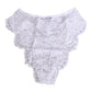 White Floral Lace Low Rise Panty Underwear