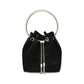 Black Cotton Shoulder Bag