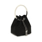 Black Cotton Shoulder Bag