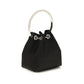 Black Cotton Shoulder Bag