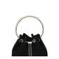 Black Cotton Shoulder Bag