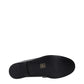 Black Leather Slip-On Loafers