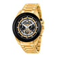 Gold Stainless Steel Dress Watch