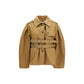 Beige Cotton Full-Length Jacket