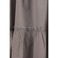 Brown Cotton Midi Skirt