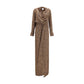 Beige Silk Long Dress