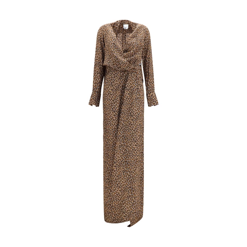 Beige Silk Long Dress