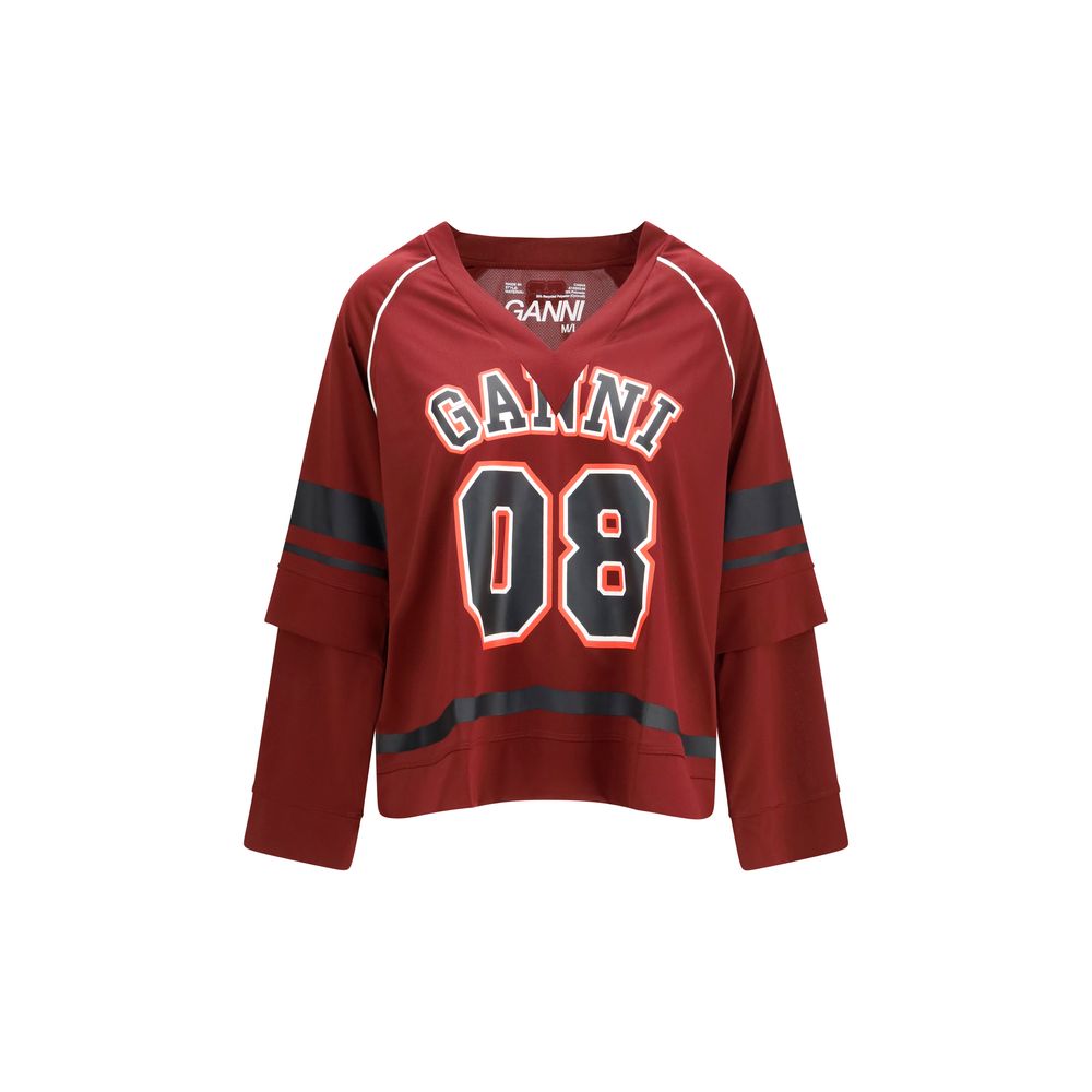 Bordeaux Polyester Sweatshirt
