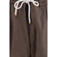 Brown Linen Bermuda Shorts
