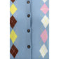 Blue Cotton Cardigan