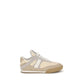Beige Calf Leather Bos Taurus Athletic Sneakers