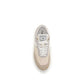 Beige Calf Leather Bos Taurus Athletic Sneakers