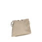 Beige Calf Leather Bos Taurus Clutch Bag