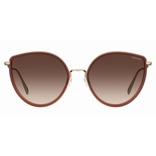 Brown Metal Sunglasses
