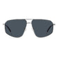 Gray Stainless Steel Sunglasses