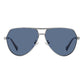 Gray Metal Sunglasses