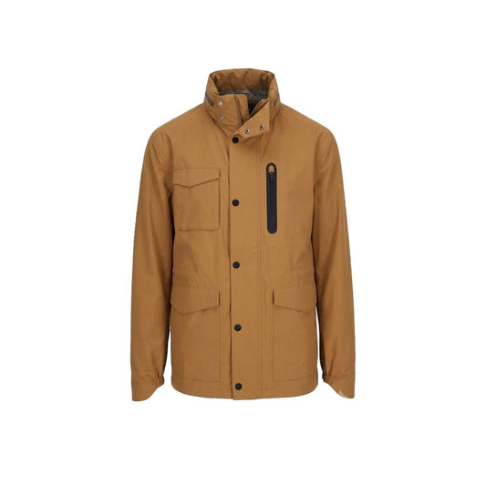 Brown Polyester Shell Jacket