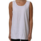 White Cotton Round Neck Sleeveless Tank Top
