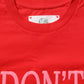 Red Graphic Cotton Jersey Crew Neck T-shirt