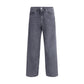 Black Cotton Relaxed Fit Jeans