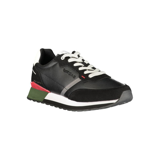 Blue Polyurethane Men Sneaker