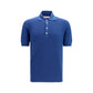 Blue Cotton Polo Shirt
