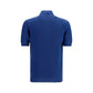 Blue Cotton Polo Shirt