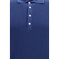 Blue Cotton Polo Shirt
