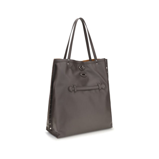 Gray Calf Leather Bos Taurus Shoulder Bag