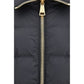 Black Viscose Full-Length Jacket